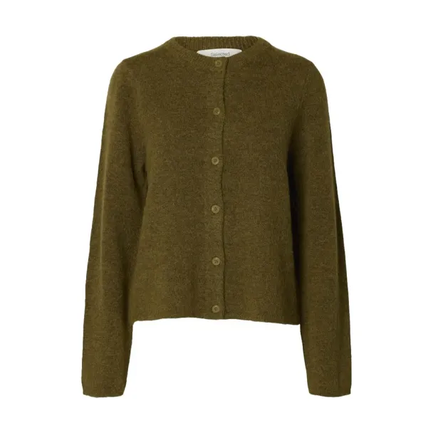 Lulu New Knit Cardigan - Fir Green/Melange  - Image 1