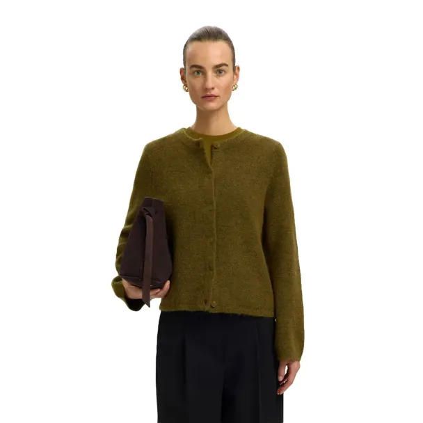 Lulu New Knit Cardigan - Fir Green/Melange  - Image 2