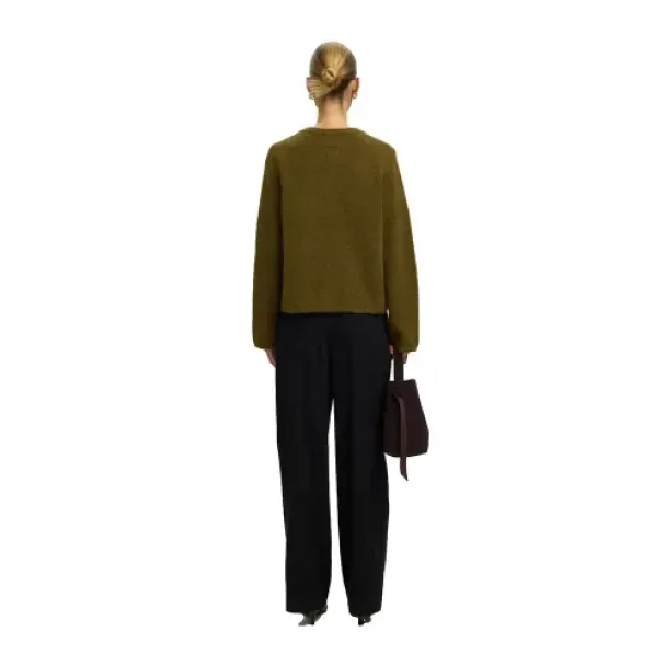 Lulu New Knit Cardigan - Fir Green/Melange  - Image 3