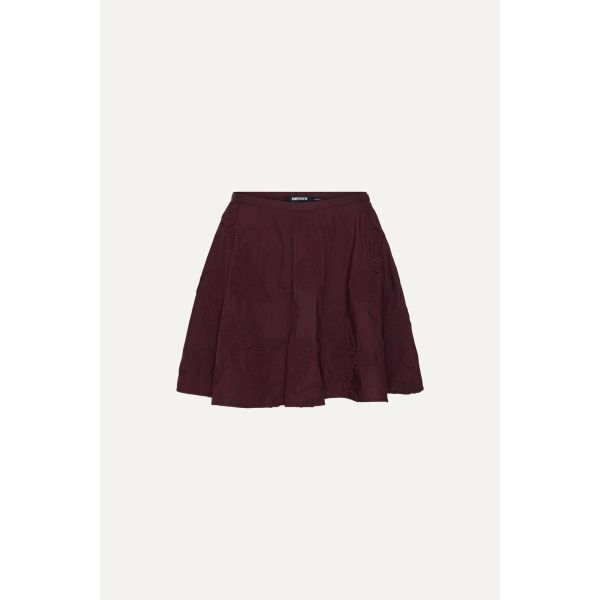 Flower Mini Skirt - Zinfandel 