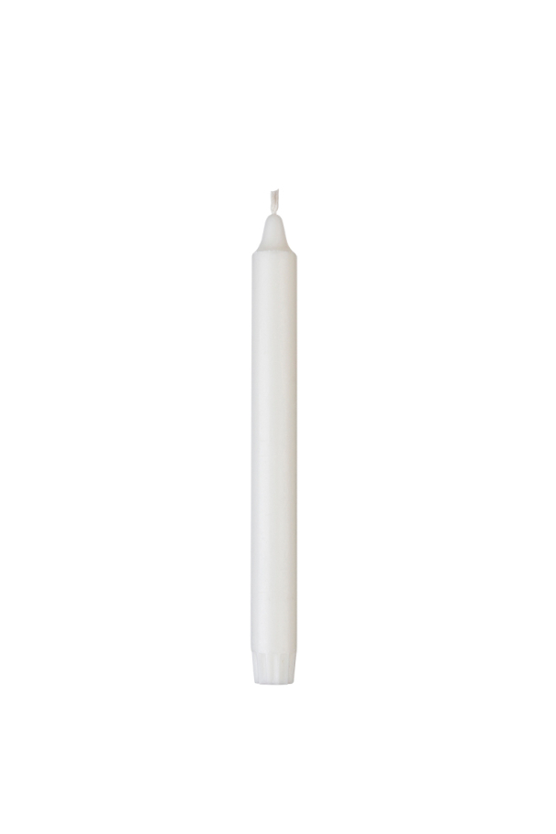 Kronelys – Hvit – 24 cm - Image 1