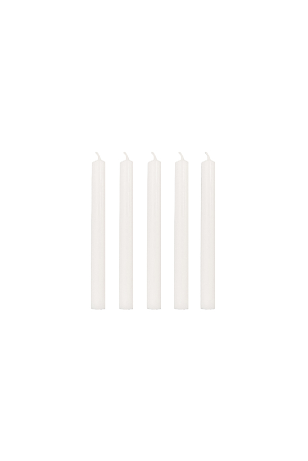 Italienske Kirkelys – Hvit – 13 cm - Image 1