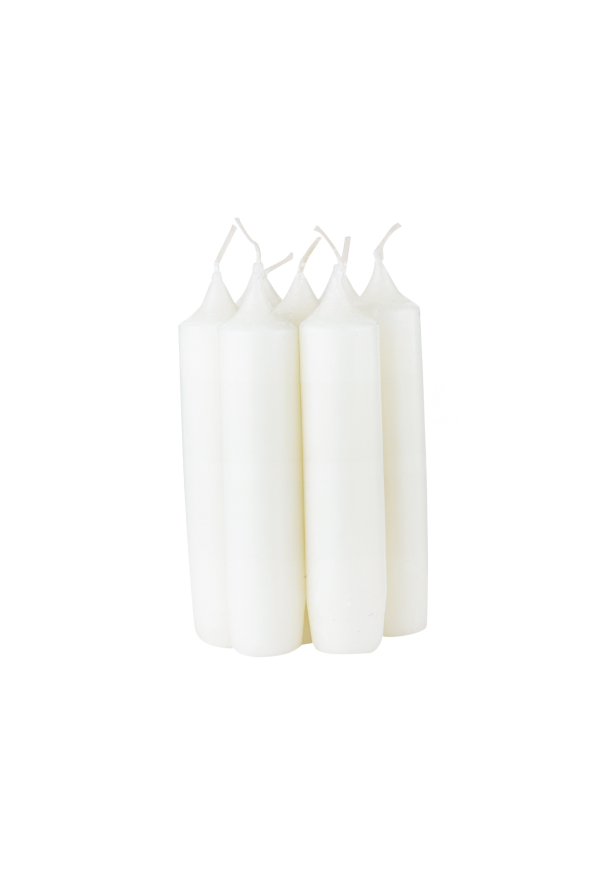 Tyske Bønnelys – Elfenben – 10 cm