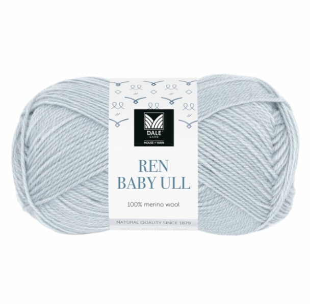 Ren Baby Ull - 113 - Pudderblå - Image 1