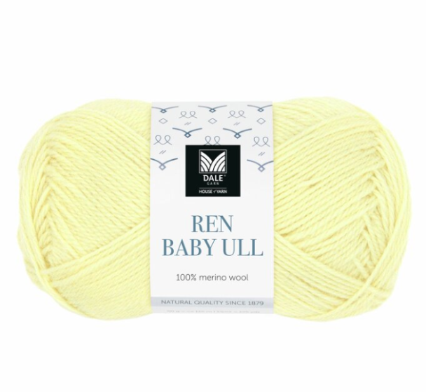 Ren Baby Ull - 122 - Lys Gul - Image 1