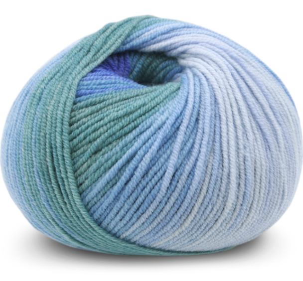 Soft Merino - 3044 - Blå Print - Image 2