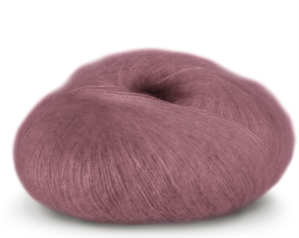 Tynn Kidsilk Erle - 4008 - Mørk Rose - Image 2