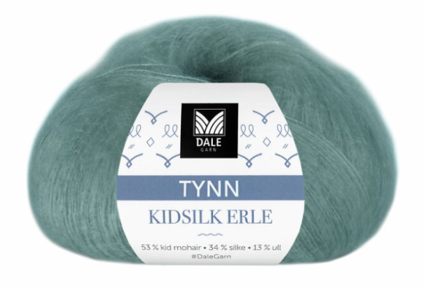 Tynn Kidsilk Erle - 4010 -Petrol - Image 1