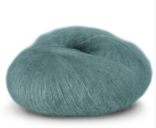 Tynn Kidsilk Erle - 4010 -Petrol - Image 2