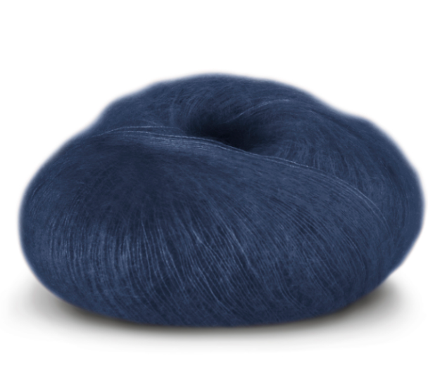 Tynn Kidsilk Erle - 4023 - Mørk Marine - Image 2