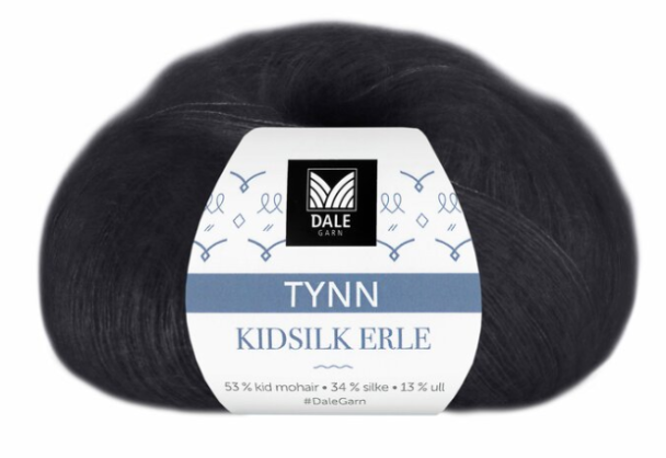 Tynn Kidsilk Erle - 4028 - Svart - Image 1