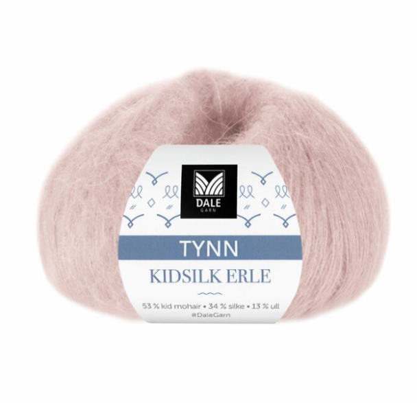 Tynn Kidsilk Erle - 4040 - Pudderrosa - Image 1