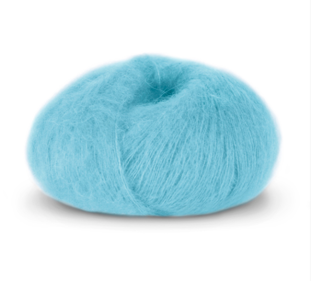 Tynn Kidsilk Erle - 4042 - Karibisk Blå - Image 2