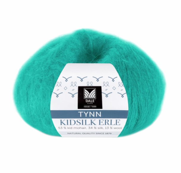 Tynn Kidsilk Erle - 4044 - Tropisk Blå - Image 1