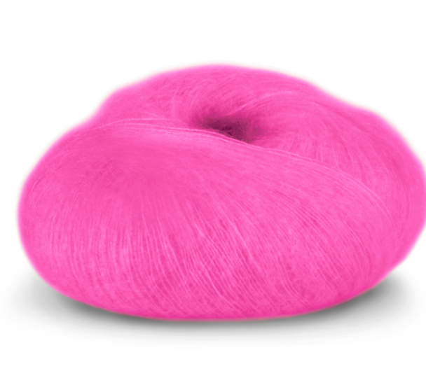 Tynn Kidsilk Erle - 4046 - Neonrosa - Image 2