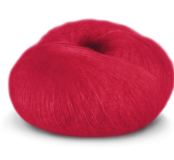 Tynn Kidsilk Erle - 4049 - Klar Rød - Image 2