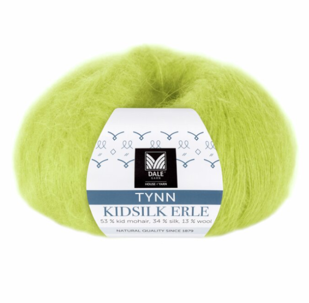 Tynn Kidsilk Erle - 4058 - Pæregrønn - Image 1