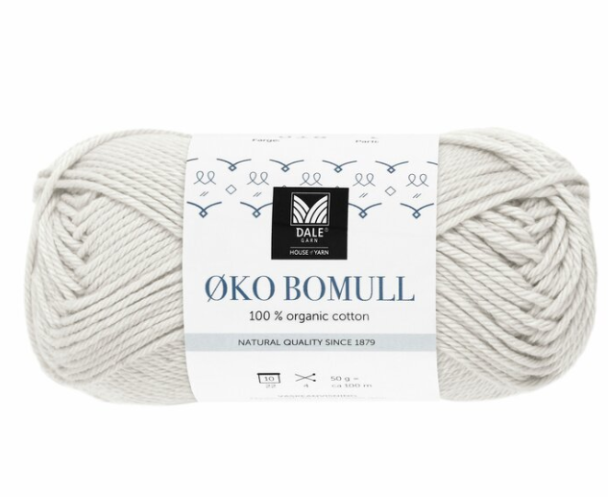 Øko Bomull - 304 - Lys Grå - Image 1