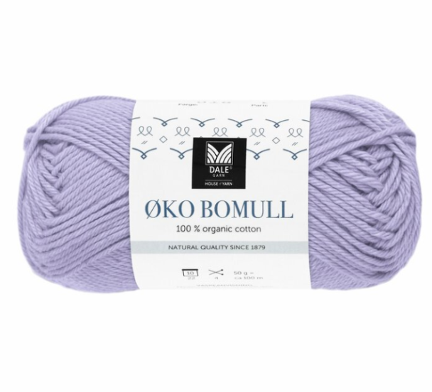 Økologisk Bomull - 311 - Lys Lavendel - Image 1