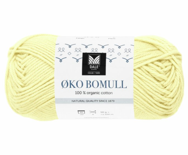 Øko Bomull - 329 - Lys Gul - Image 1