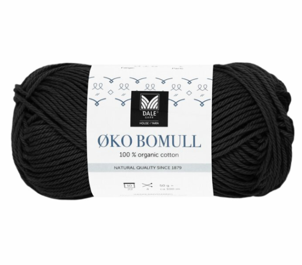 Øko Bomull - 332 - Svart - Image 1