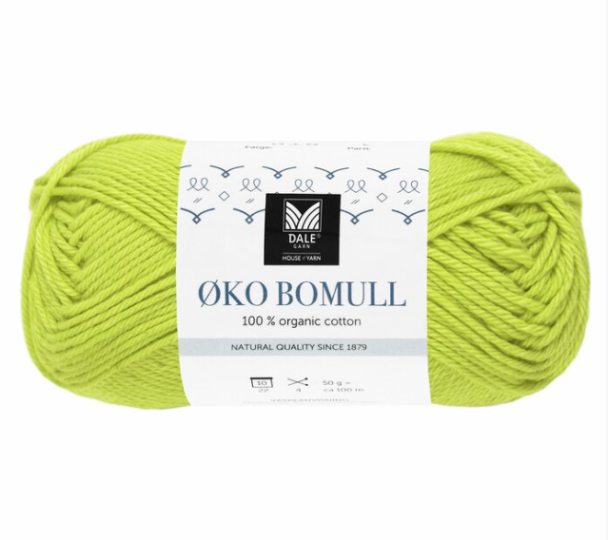 Øko Bomull - 334 - Pæregrønn - Image 1