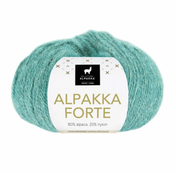 Alpakka Forte - 713 - Lys Sjøgrønn Melert - Image 1