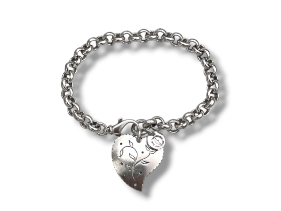 Klosterfoss Vintage - Armb&aring;nd, Huldres&oslash;lv huldrehjerte 925