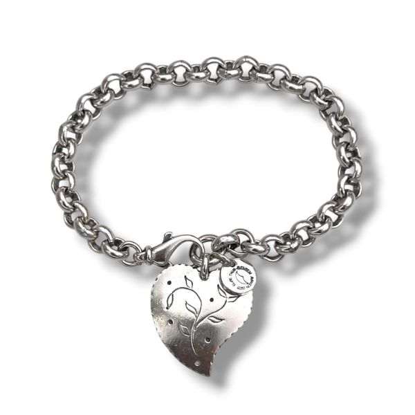 Klosterfoss Vintage - Armb&aring;nd, Huldres&oslash;lv huldrehjerte 925