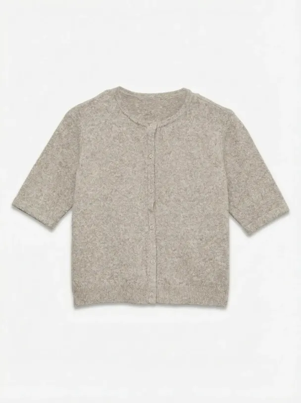 Doffy 2/4 O-Neck Button Cardigan  - Image 1