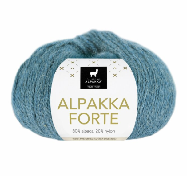 Alpakka Forte - 714 - Lys Denim Melert - Image 1