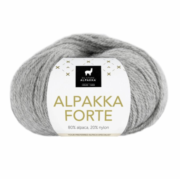 Alpakka Forte - 715 - Grå Melert - Image 1