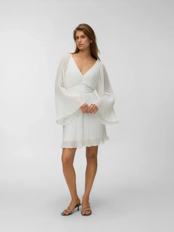 Dora Short Plisse Dress - Image 3