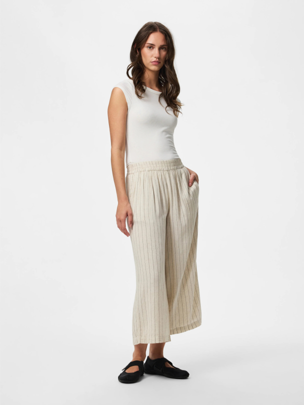 PCPIA LINEN BLEND HW CULOTTE WVN NOOS - Image 4