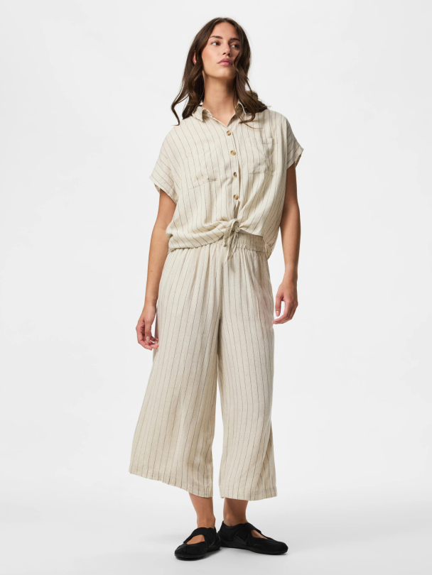 PCPIA LINEN BLEND HW CULOTTE WVN NOOS - Image 5