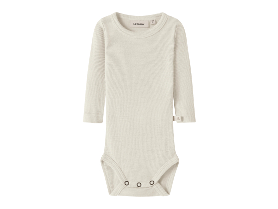 Nalu Rib Wool/Modal Body, Turtledove - Lil' Atelier