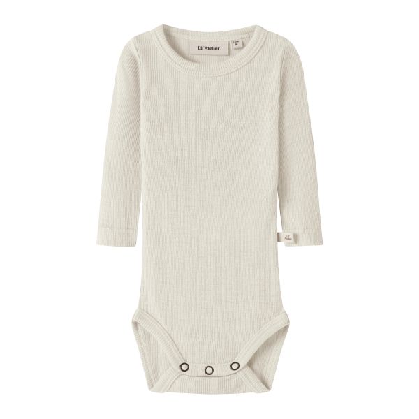 Nalu Rib Wool/Modal Body, Turtledove - Lil' Atelier