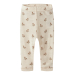 Nalu Wool/Modal Legging, Turtledove / Flower - Lil' Atelier