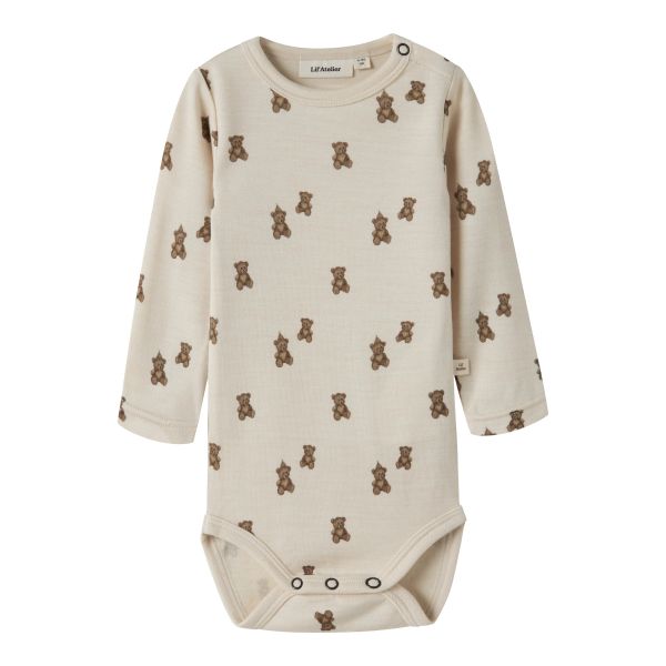 Nilo Wool/Modal Body, Turtledove / Teddy Bear - Lil' Atelier