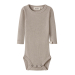 Nalu Rib Wool/Modal Body, Feather Gray - Lil' Atelier
