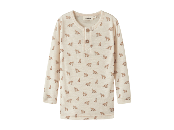 Nalu Wool/Modal Genser, Turtledove / Rev - Lil' Atelier