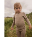 Nilo Wool/Modal Genser, Sepia Tint Melange - Lil' Atelier