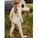 Nalu Wool/Modal Legging, Turtledove / Flower - Lil' Atelier