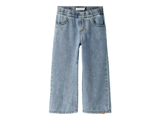 Karole Wide Jeans, Medium Blue Denim - Lil' Atelier