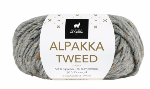 Alpakka Tweed - 101 - Grå - Image 1