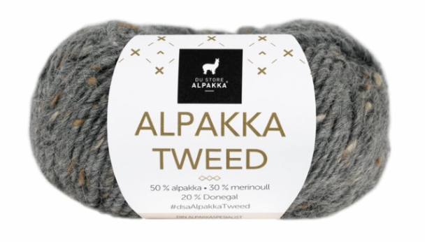 Alpakka Tweed - 102 - Mørk Grå - Image 1