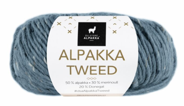 Alpakka Tweed - 104 - Blå - Image 1