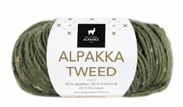 Alpakka Tweed - 110 - Oliven - Image 1