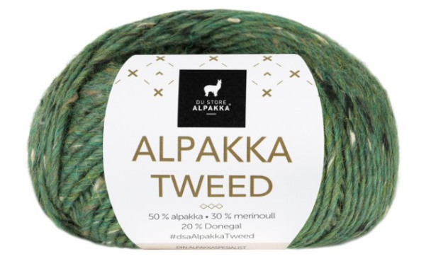 Alpakka Tweed - 132 - Furugrønn - Image 1