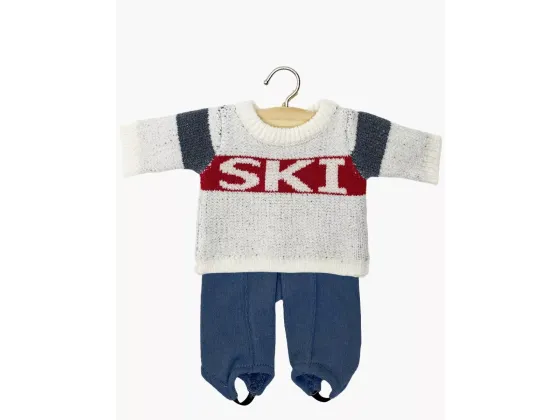 Antrekk til dukke - Genser og bukse, "SKI"